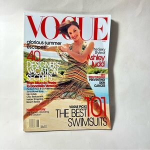 Vogue June 2002 Vintage Magazine Ashley Judd Missoni Mario Testino 279 Pages